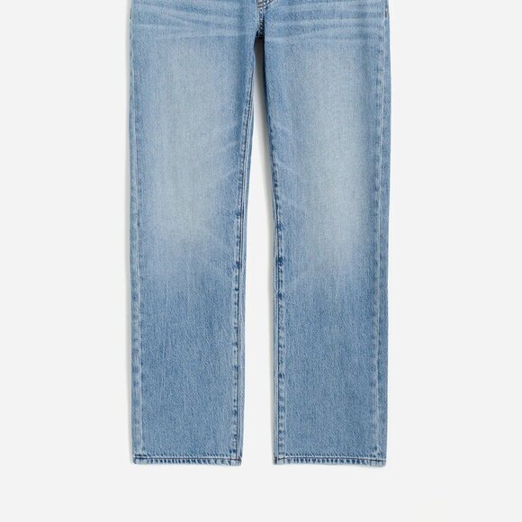 NWOT The Maternity Side-Panel Dean Easy Straight Jean: Airy Denim Edition 31 - Picture 2 of 2